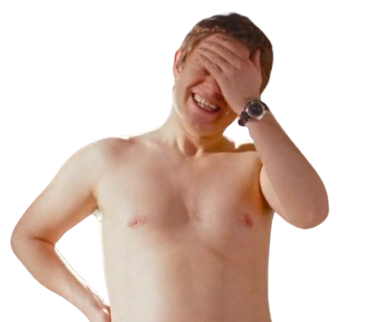 Martin Freeman. Topless.