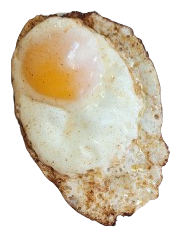 A fried egg.