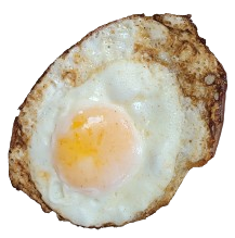 A fried egg.