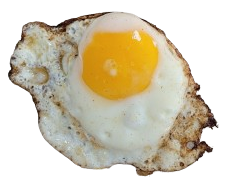 A fried egg.