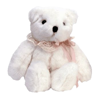An image of a white teddy bear.